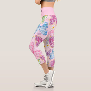 Leggings Capri Élégant Moderne tendance Floral