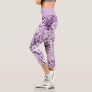 Leggings Capri Élégant Moderne tendance Floral