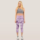 Leggings Capri Élégant Moderne tendance Floral (Recto)