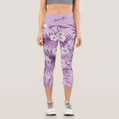 Leggings Capri Élégant Moderne tendance Floral (Recto)