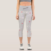 Leggings Capri Élégant Moderne tendance Floral (Recto)