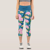 Leggings Capri Élégant Moderne tendance Floral (Recto)