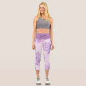 Leggings Capri Élégant Moderne Vintage tendance Floral (Recto)