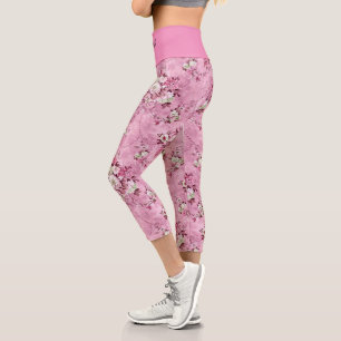 Leggings Capri Élégant Moderne Vintage tendance Floral