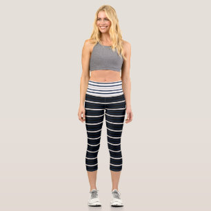 Leggings Capri Élégant Vêtements Sportifs Rayé Classique