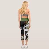 Leggings Capri Elégante Casablanca White Oriental Lilies (Verso)