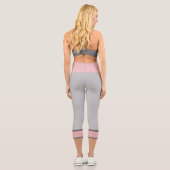 Leggings Capri Élégante Fille rose gris clair (Verso)