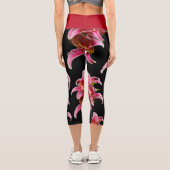 Leggings Capri Élégante Lys orientaux roses (Verso)