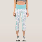 Leggings Capri Élégante verdure Botanique Tropical Feuille Motif (Recto)