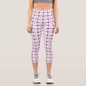Leggings Capri Éléments Art déco dans le rose pastel (Recto)