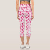 Leggings Capri éléments de motifs de la Saint-Valentin (Verso)