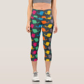 Leggings Capri Eléphants colorés pour bébés (Recto)
