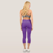 Leggings Capri Élever votre conception de site Web avec un violet (Verso)