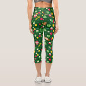 Leggings Capri Elf le Motif Candy de cinéma (Verso)