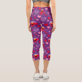 Leggings Capri Elmo vous aime Motif de la Saint Valentin (Verso)