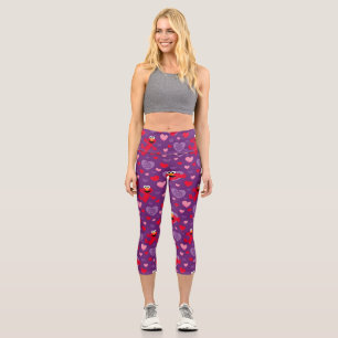 Leggings Capri Elmo vous aime Motif de la Saint Valentin