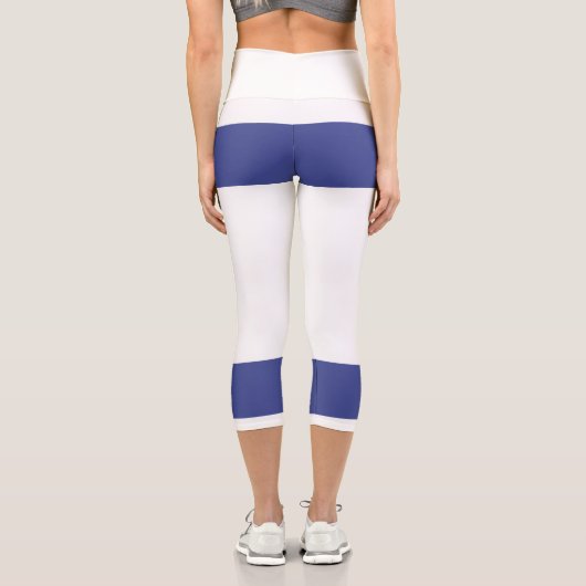 Leggings Capri Emblème du drapeau israélien (Verso)
