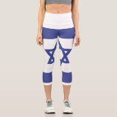 Leggings Capri Emblème du drapeau israélien (Recto)