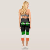 Leggings Capri Embrassez ma Saint-Patrick Shamrock (Verso)