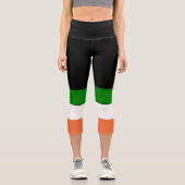 Leggings Capri Embrassez ma Saint-Patrick Shamrock (Recto)