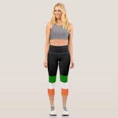 Leggings Capri Embrassez ma Saint-Patrick Shamrock (Recto)