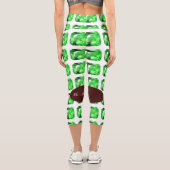 Leggings Capri Emerald, vert vif (Verso)
