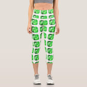 Leggings Capri Emerald, vert vif (Recto)
