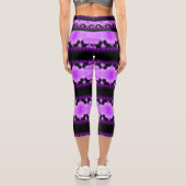 Leggings Capri Empreinte de Cheval Violet (Verso)