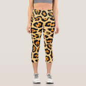 Leggings Capri Empreinte de léopard (Recto)
