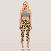 Leggings Capri Empreinte de léopard (Recto)