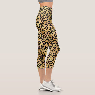 Leggings Capri Empreinte de léopard moderne chic fille Motif anim