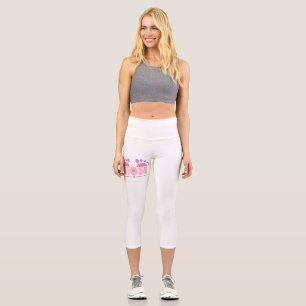 Leggings Capri Empreinte de pied de coeur de MAMAN