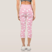 Leggings Capri Empreintes de Bébé, Pieds de Bébé, Traces de Pas, (Verso)