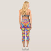 Leggings Capri En fleur (Verso)
