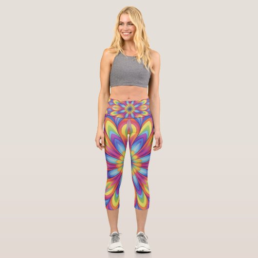 Leggings Capri En fleur (Recto)