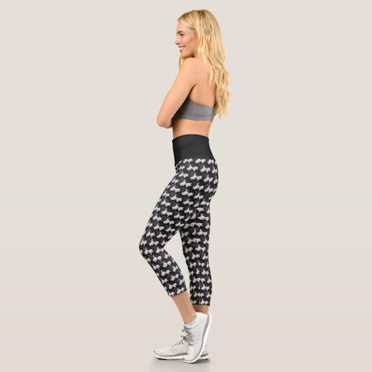 leggings capri en molleton doux vers le bas (Gauche)