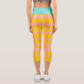 Leggings Capri en vichy rose (Verso)