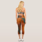 Leggings Capri "Ensemble de yoga pour femmes avec conception arti (Verso)