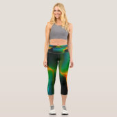 Leggings Capri Entangage quantique (Recto)