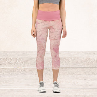 Leggings Capri Enveloppé dans l'amour Capris haut taille