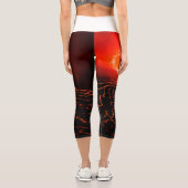 Leggings Capri éruption volcanique (Verso)