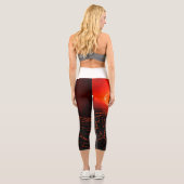Leggings Capri éruption volcanique (Verso)