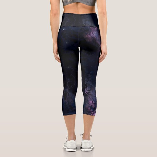 Leggings Capri Espace Abstrait (Verso)