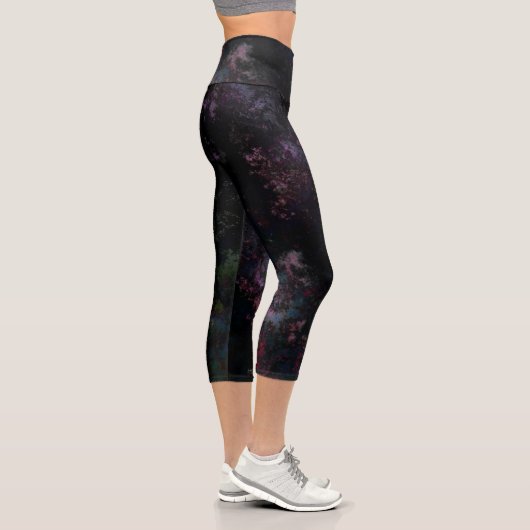 Leggings Capri Espace Abstrait (Droite)