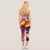 Leggings Capri Espace d'eau de feu (Verso)