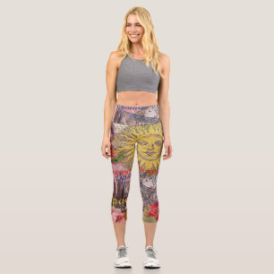 Leggings Capri Espagne Sunshine Espagnol Travel Art