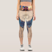 Leggings Capri Essence du dessin simple, les ailes comme inspirat (Recto)