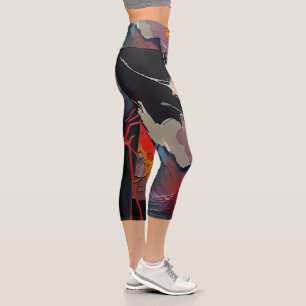 Leggings Capri Essence du jardin I – Expression nocturne