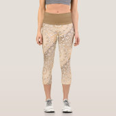 Leggings Capri Ethnic Asian Oriental Mandala Golden n Brown (Recto)