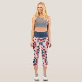 Leggings Capri Étoile des États-Unis (Recto)